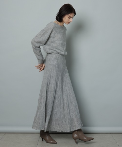 CADUNE（カデュネ）の「プリーツ切り替えニットワンピ（ワンピース