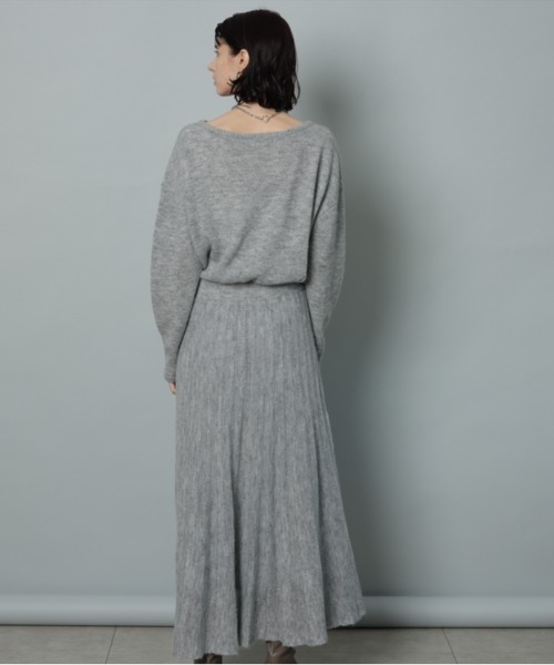 CADUNE（カデュネ）の「プリーツ切り替えニットワンピ（ワンピース