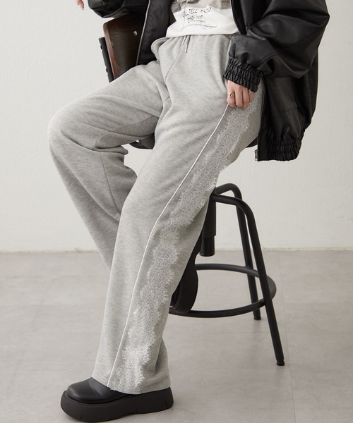 Another Branch olive des olive(アナザーブランチオリーブデオリーブ)の「サイドレース裏起毛パンツ(カーゴパンツ・レディース・ネイビー/トップグレー/ブラック・FREE)」の15枚目の写真