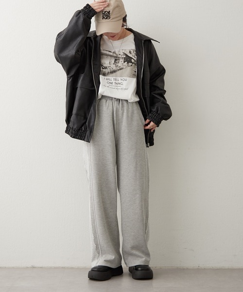 Another Branch olive des olive(アナザーブランチオリーブデオリーブ)の「サイドレース裏起毛パンツ(カーゴパンツ・レディース・ネイビー/トップグレー/ブラック・FREE)」の17枚目の写真