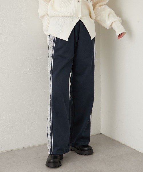 Another Branch olive des olive(アナザーブランチオリーブデオリーブ)の「サイドレース裏起毛パンツ(カーゴパンツ・レディース・ネイビー/トップグレー/ブラック・FREE)」の20枚目の写真