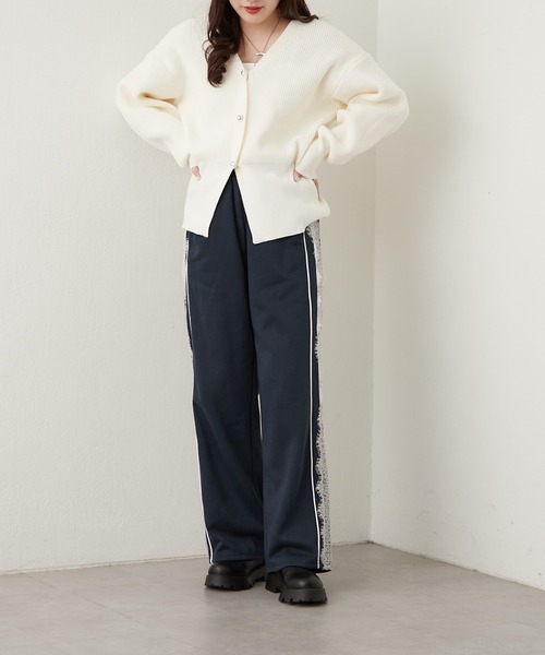 Another Branch olive des olive(アナザーブランチオリーブデオリーブ)の「サイドレース裏起毛パンツ(カーゴパンツ・レディース・ネイビー/トップグレー/ブラック・FREE)」の22枚目の写真