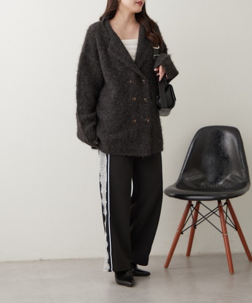 Another Branch olive des olive(アナザーブランチオリーブデオリーブ)の「サイドレース裏起毛パンツ(カーゴパンツ・レディース・ネイビー/トップグレー/ブラック・FREE)」の14枚目の写真