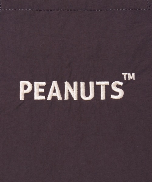 PEANUTS（ピーナッツ）の「(ACT)【PEANUTS】フェイス 刺繍 ナイロン トートバッグ（トートバッグ・レディース・ライトピンク/ダークベージュ/ブラック/チャコールグレー/スカイブルー/アイボリー/セージグリーン/イエロー・ONE SIZE）」の9枚目の写真