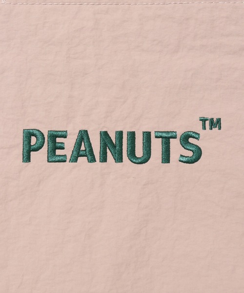 PEANUTS（ピーナッツ）の「(ACT)【PEANUTS】フェイス 刺繍 ナイロン トートバッグ（トートバッグ・レディース・ライトピンク/ダークベージュ/ブラック/チャコールグレー/スカイブルー/アイボリー/セージグリーン/イエロー・ONE SIZE）」の11枚目の写真