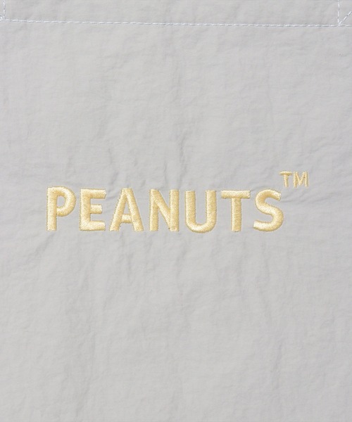PEANUTS（ピーナッツ）の「(ACT)【PEANUTS】フェイス 刺繍 ナイロン トートバッグ（トートバッグ・レディース・ライトピンク/ダークベージュ/ブラック/チャコールグレー/スカイブルー/アイボリー/セージグリーン/イエロー・ONE SIZE）」の13枚目の写真