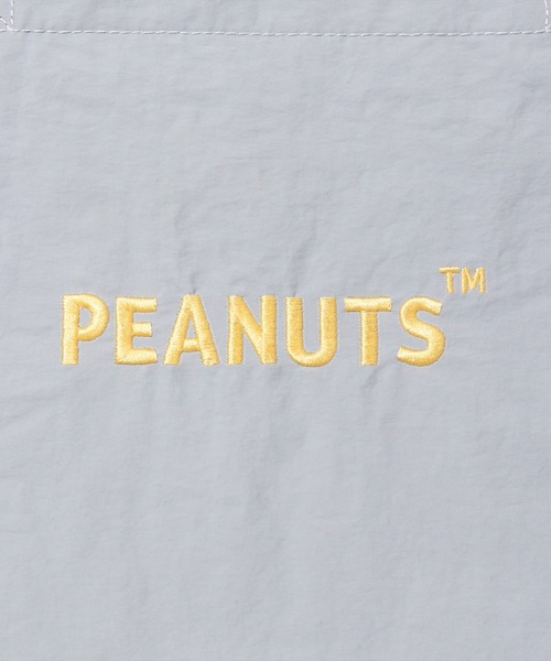 PEANUTS（ピーナッツ）の「(ACT)【PEANUTS】フェイス 刺繍 ナイロン トートバッグ（トートバッグ・レディース・ライトピンク/ダークベージュ/ブラック/チャコールグレー/スカイブルー/アイボリー/セージグリーン/イエロー・ONE SIZE）」の15枚目の写真
