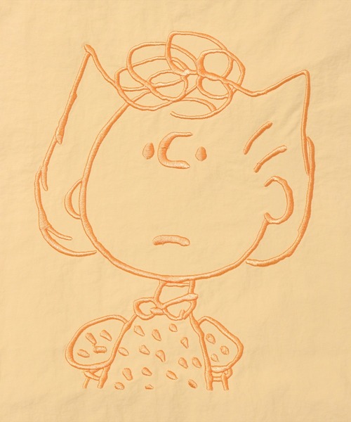 PEANUTS（ピーナッツ）の「(ACT)【PEANUTS】フェイス 刺繍 ナイロン トートバッグ（トートバッグ・レディース・ライトピンク/ダークベージュ/ブラック/チャコールグレー/スカイブルー/アイボリー/セージグリーン/イエロー・ONE SIZE）」の16枚目の写真