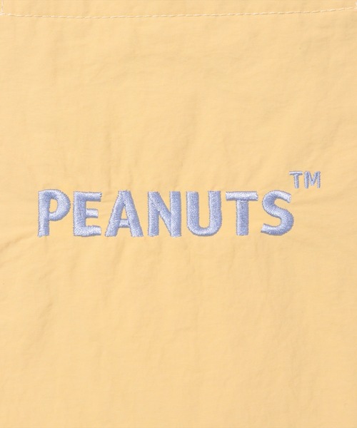 PEANUTS（ピーナッツ）の「(ACT)【PEANUTS】フェイス 刺繍 ナイロン トートバッグ（トートバッグ・レディース・ライトピンク/ダークベージュ/ブラック/チャコールグレー/スカイブルー/アイボリー/セージグリーン/イエロー・ONE SIZE）」の17枚目の写真