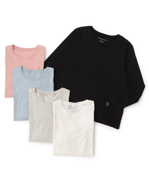 LOVETOXIC（ラブトキシック）の「【ベーシック】【GOODPRICE】【綿100％】長袖Tシャツ（Tシャツ/カットソー・キッズ・ホワイト/ブラック/サックスブルー/ピンク/オフホワイト・LL/L/M/S/SS）」の11枚目の写真