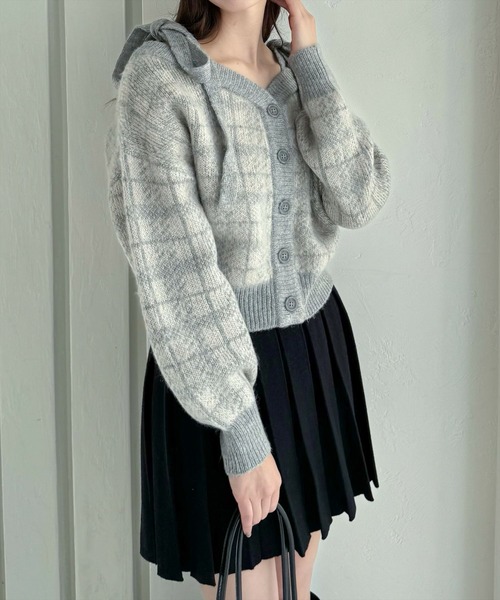 【タグ付き未使用】肩リボン付き夏のカーディガン clear｜肩リボンニットカーディガン | Rakuten Fashion(楽天