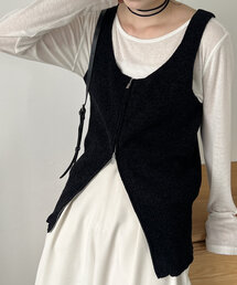 CAPRICIEUX LE'MAGE | モールZIPベスト(ニット/セーター)
