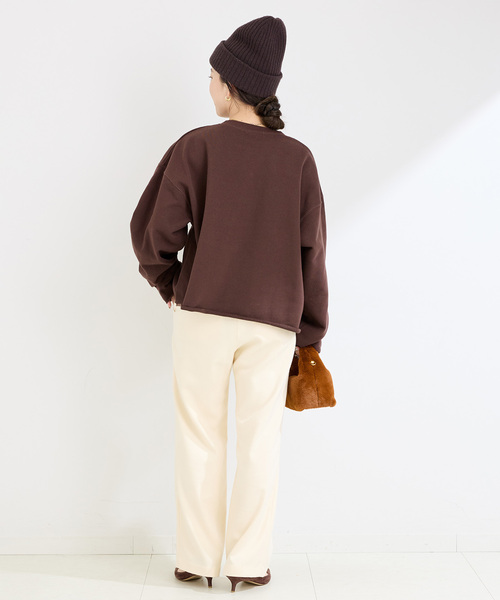【新品タグ付き】ラメサガラ刺繍ロングスリーブ裏毛スウェット ラメサガラ刺繍ロングスリーブ裏毛スウェット（スウェット