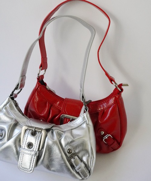 Port（ポート）の「【 Port / ポート 】 ベルト バックル ワンハンドル ショルダーバッグ（ハンドバッグ・レディース・レッド/シルバー/ダークブラウン/ブラック/イエロー/ブラウン・FREE）」の22枚目の写真