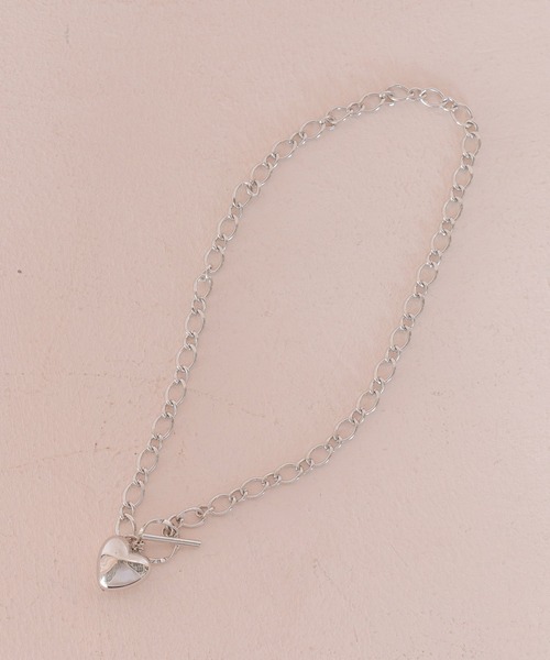 mysty woman（ミスティウーマン）の「ハートチェーンネックレス  283904（ネックレス・レディース・シルバー/ゴールド・FREE）」の7枚目の写真