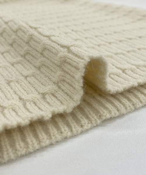 Futier land(フューティアランド)の「ニットタイトスカート(スカート・レディース・アイボリー/ブラック/イエロー/ライトグレー/レッド・FREE)」の12枚目の写真