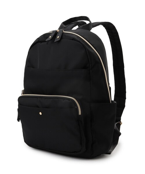 SHOO・LA・RUE(シューラルー)の「【撥水/背中ポケット】整理整頓できちゃうリュック(バックパック/リュック・レディース・グレー系3/ブラック系5/ブラック系4・00)」の13枚目の写真