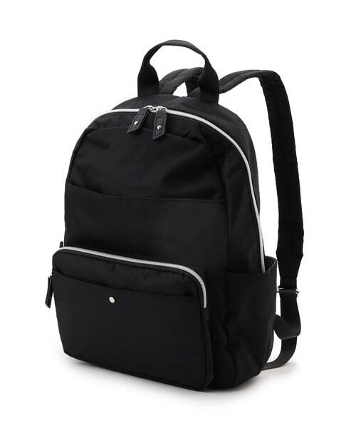 SHOO・LA・RUE(シューラルー)の「【撥水/背中ポケット】整理整頓できちゃうリュック(バックパック/リュック・レディース・グレー系3/ブラック系5/ブラック系4・00)」の14枚目の写真