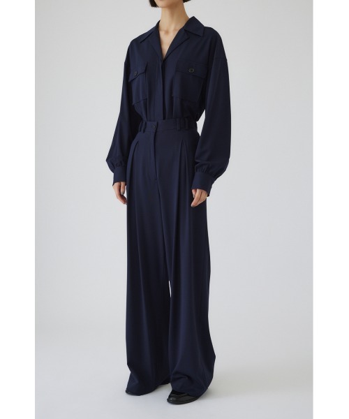 RIM.ARK(リムアーク)の「Relax jersey SH リラックスジャージーシャツ(シャツ/ブラウス・レディース・ブラック/ホワイト/ネイビー・38/36)」の9枚目の写真