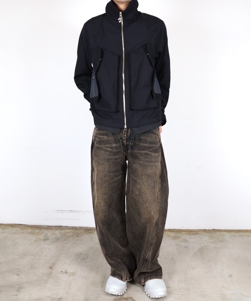 JIEDA(ジエダ)の「USED 3D WORK DENIM(デニムパンツ・メンズ・ブラック・1/2)」の7枚目の写真