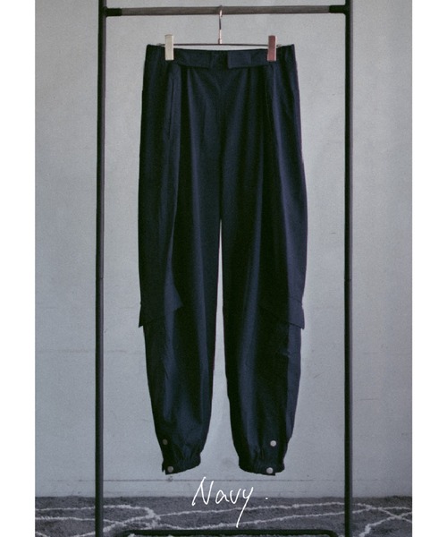 Nylon Tuck Cargo Pants / ナイロンタックカーゴパンツ 2/9号室（かおこ&ひろと） - Nylon Tuck Cargo Pants / ナイロン