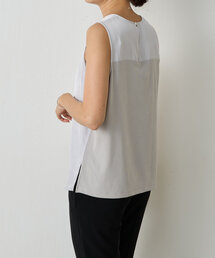 LIVETART | 《LIVETART》サテンコンビタンク(タンクトップ)