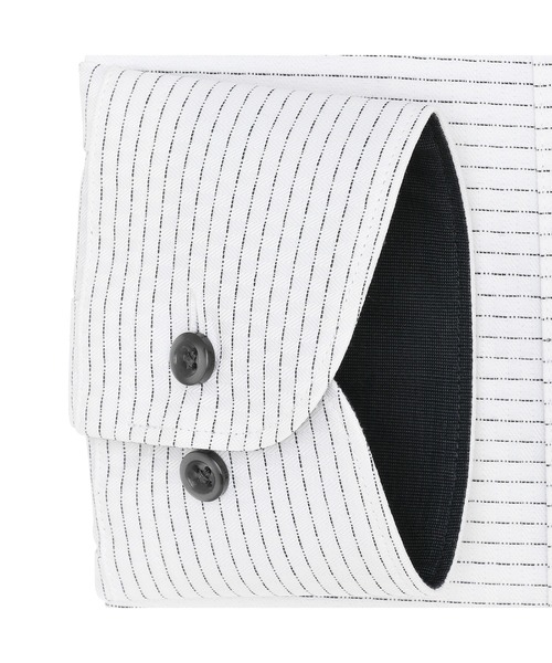 TOKYO SHIRTS（トウキョウシャツ）の「透け防止 形態安定ノーアイロン ボタンダウン 長袖ビジネスワイシャツ（ビジネスシャツ・メンズ・グレー・首回り37cm-裄丈80cm/首回り39cm-裄丈80cm/首回り39cm-裄丈84cm/首回り41cm-裄丈82cm/首回り41cm-裄丈86cm/首回り42cm-裄丈82cm/首回り42cm-裄丈86cm/首回り43cm-裄丈82cm/首回り43cm-裄丈86cm/首回り37cm-裄丈84cm）」の3枚目の写真