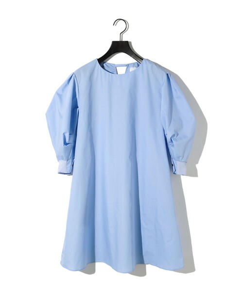 MIDIUMISOLID(ミディウミソリッド)の「MIDIUMISOLID for Ladies バックスリットボリュームスリーブチュニック(シャツ/ブラウス・レディース・ライトブルー/ブラック/オフホワイト・FREE)」の22枚目の写真