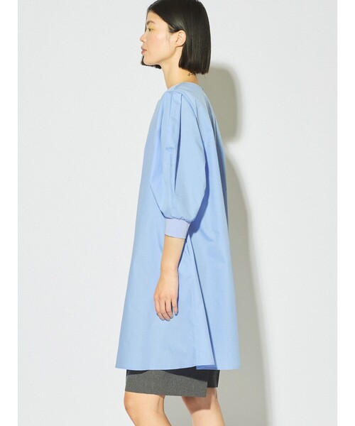 MIDIUMISOLID(ミディウミソリッド)の「MIDIUMISOLID for Ladies バックスリットボリュームスリーブチュニック(シャツ/ブラウス・レディース・ライトブルー/ブラック/オフホワイト・FREE)」の12枚目の写真