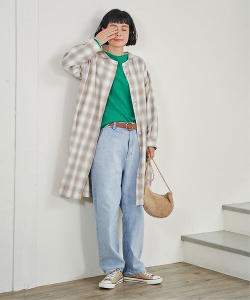 LBC（エルビーシー）の「【sweet web掲載】シャンブレーチェック3WAYワンピース（ワンピース・レディース・グリーン/ブルー/オレンジ・M/L）」の10枚目の写真