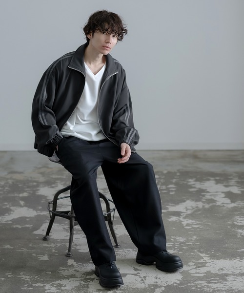 improves(インプローブス)の「ライン トラックジャケット(ジャージ・メンズ・ブルー/モカ/チャコール・MEDIUM/LARGE)」の21枚目の写真