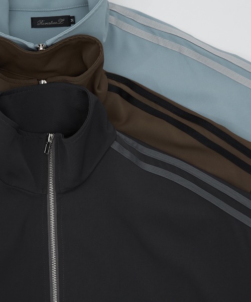 improves(インプローブス)の「ライン トラックジャケット(ジャージ・メンズ・ブルー/モカ/チャコール・MEDIUM/LARGE)」の9枚目の写真