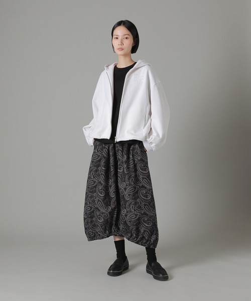 ZUCCa（ズッカ）の「ペイズリープリント / (O)（スカート・レディース・ライトグリーン/ブラック/ネイビー・M size）」の14枚目の写真