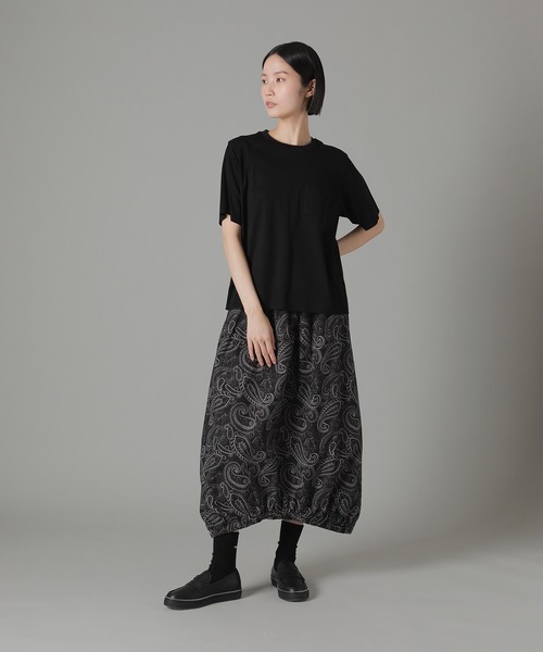 ZUCCa（ズッカ）の「ペイズリープリント / (O)（スカート・レディース・ライトグリーン/ブラック/ネイビー・M size）」の16枚目の写真