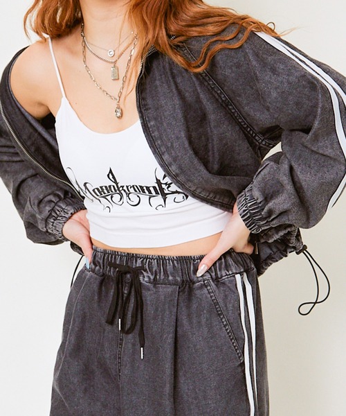 GORGE(ゴージ)の「《モノクロームロゴ×華奢ストラップ》レディース キャミソール タンクトップ風 インナー 春夏秋(その他アンダーウェア/インナー・レディース・ブラウン/グレー/オフホワイト/ブラック・F)」の6枚目の写真