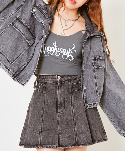 GORGE(ゴージ)の「《モノクロームロゴ×華奢ストラップ》レディース キャミソール タンクトップ風 インナー 春夏秋(その他アンダーウェア/インナー・レディース・ブラウン/グレー/オフホワイト/ブラック・F)」の13枚目の写真
