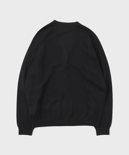 【美品】ATON NUBUCK SILK COTTON カーディガン（定価6万） ATON (エイトン) NUBUCK SILK COTTON V-NECK KNIT CARDIGAN KRAGGM0113