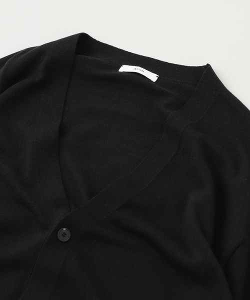 ATON Vネックカーディガン COTTON SILK | Vネックカーディガン / ATON | ファッション通販 【公式