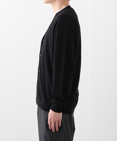 ATON (エイトン) NUBUCK SILK COTTON V-NECK KNIT CARDIGAN KRAGGM0113