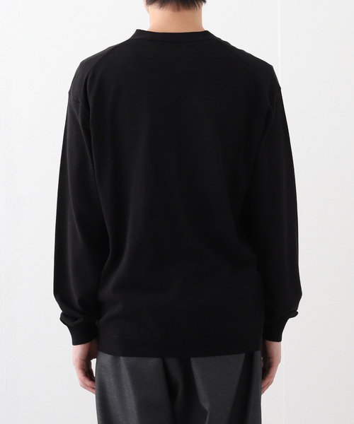 ATON (エイトン) NUBUCK SILK COTTON V-NECK KNIT CARDIGAN KRAGGM0113