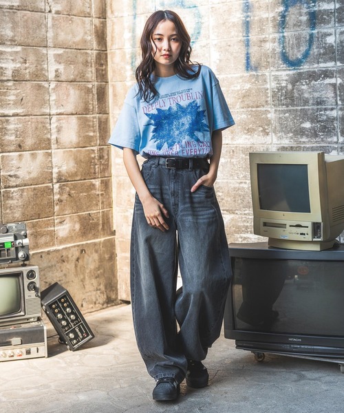 PBLIM(ページボーイリム)の「【UNISEX】スパークグラフィックT(Tシャツ/カットソー・レディース・ブルー/ブラウン/ブラック・SMALL/MEDIUM)」の15枚目の写真