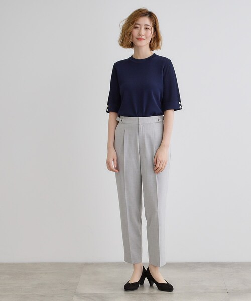 【美品】 ジャーナルスタンダード ドライタッチプルオーバー 24SS ニット 綿タッチニットフィッシュネットプルオーバー（ニット/セーター