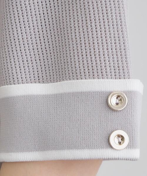 grove（グローブ）の「【ひんやり多機能】やわらかドライタッチワイドスリーブプルオーバー（ニット/セーター・レディース・ホワイト系5/ブラック系4/ライトイエロー系/ネイビー/ホワイト系7/ライトグレー系4・02/03/04/05/01）」の16枚目の写真