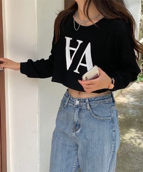gossip！ロサンゼルス（ゴシップロサンゼルス）の「プリントカットソー（Tシャツ/カットソー・レディース・ホワイト/ブラック/グレー・FREE）」の2枚目の写真
