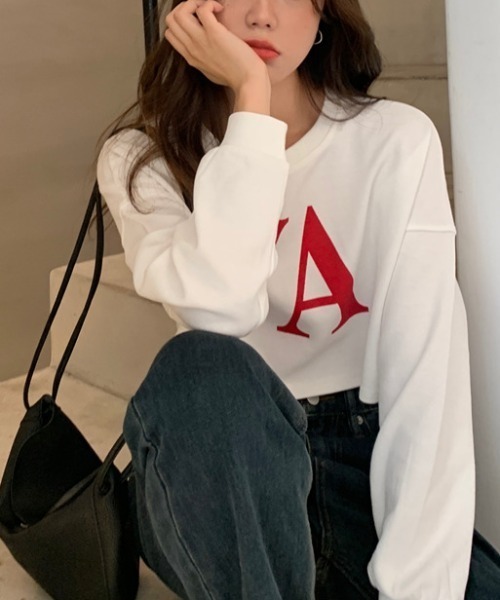 gossip！ロサンゼルス（ゴシップロサンゼルス）の「プリントカットソー（Tシャツ/カットソー・レディース・ホワイト/ブラック/グレー・FREE）」の6枚目の写真