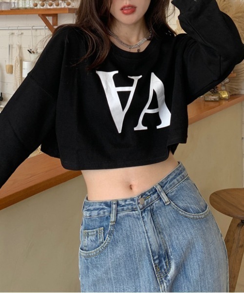 gossip！ロサンゼルス（ゴシップロサンゼルス）の「プリントカットソー（Tシャツ/カットソー・レディース・ホワイト/ブラック/グレー・FREE）」の10枚目の写真
