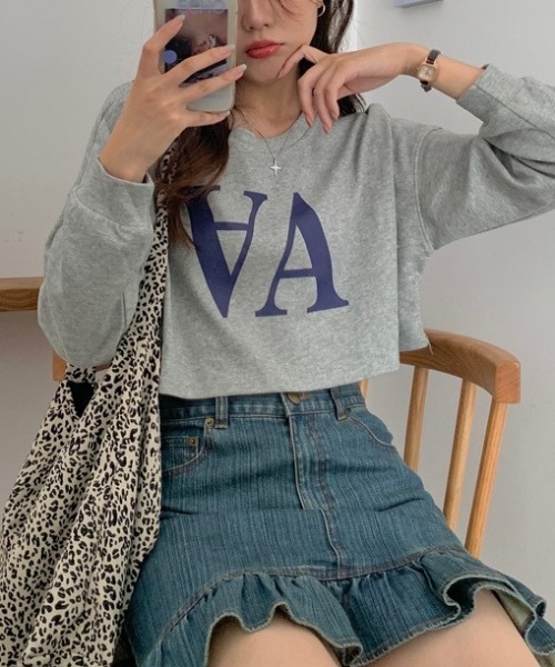 gossip！ロサンゼルス（ゴシップロサンゼルス）の「プリントカットソー（Tシャツ/カットソー・レディース・ホワイト/ブラック/グレー・FREE）」の19枚目の写真