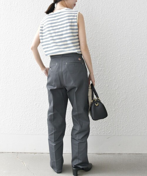 SHIPS any（シップス エニィ）の「SHIPS any:〈洗濯機可能〉パイル ボーダー ノースリーブ TEE（タンクトップ・レディース・ブルー/グリーン/イエロー・ONE SIZE）」の22枚目の写真