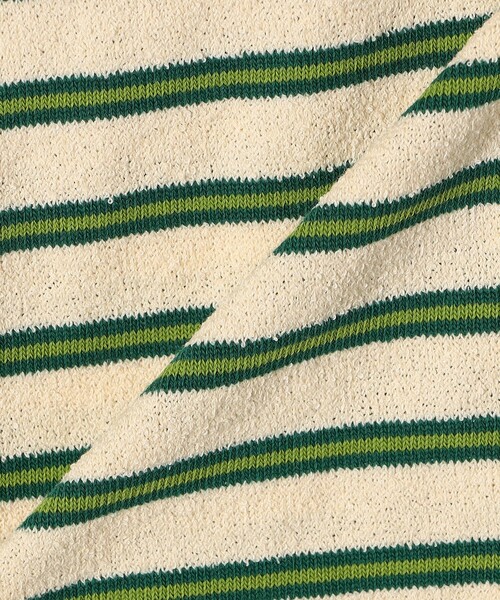 SHIPS any（シップス エニィ）の「SHIPS any:〈洗濯機可能〉パイル ボーダー ノースリーブ TEE（タンクトップ・レディース・ブルー/グリーン/イエロー・ONE SIZE）」の11枚目の写真