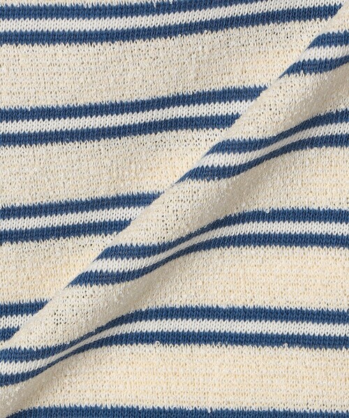 SHIPS any（シップス エニィ）の「SHIPS any:〈洗濯機可能〉パイル ボーダー ノースリーブ TEE（タンクトップ・レディース・ブルー/グリーン/イエロー・ONE SIZE）」の13枚目の写真